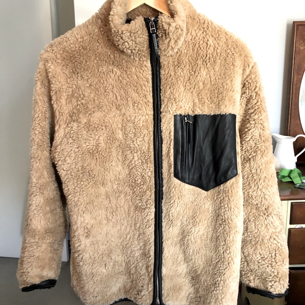 Anine Bing Ryder Jacket in Camel, size Medium